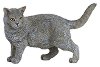 Фигурка на сива котка Papo - 