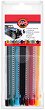 Цветни механични моливи Koh-I-Noor - 6 или 12 цвята и острилка - 