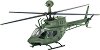Хеликоптер - Bell OH-58D Kiowa - Сглобяем модел - 