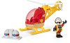 Пожарникарски хеликоптер - Детска дървена играчка - 