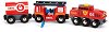 Пожарникарско влакче - Дървена играчка от серията "Brio: Влакчета" - 