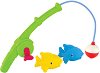 Въдица с рибки - Детска играчка с магнит за баня - 
