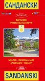 Карта на Сандански и Мелник: Регионална карта Map of Sandanski and Melnik: Regional Map - карта