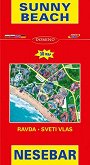 Карта на Слънчев бряг, Несебър, Равда и Свети Влас : Map of Sunny Beach, Nesebar, Ravda and Sveti Vlas - М 1:7000 / 1:3000 / 1:12 000 - 
