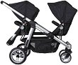 Комбинирана бебешка количка за близнаци Topmark 2 Combi - С 2 броя покривала за крачета и 2 броя дъждобрани - 