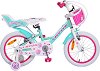 Детски велосипед BYOX Cupcake 16" - С помощни колела,  кошница и столче за кукла - 