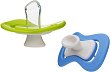 Силиконова залъгалка с ортодонтична форма - Iiamo peace - Комплект от 2 броя за бебета от 0+ до 6 месеца - 