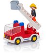 Детски конструктор - Playmobil Пожарникарски камион - От серията "1.2.3" - 