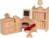 Кабинет - Дървени мебели за кукленска къща - 