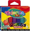 Пластилин с брокат Colorino Kids - 6 цвята - 