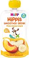 HIPP HiPPiS - Био смути напитка с праскова, банан и ябълка - Опаковка от 120 ml за бебета над 12 месеца - 
