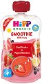 HIPP HiPPiS - Био смути напитка с ябълка, банан и червени плодове - Опаковка от 120 ml за бебета над 12 месеца - 