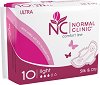 Normal Clinic Silk & Dry Light - Дамски превръзки от серията "Comfort Ultra" - 10 и 20 броя - 