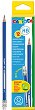 Графитни моливи с гумички - HB - Комплект от 12 броя - 