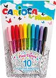 Цветни химикалки - Fiorella - Комплект от 10 цвята - 