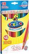Цветни моливи Carioca - 18 цвята и острилка - 