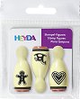 Гумени печати Heyda - Коледни сладки - 3 броя - 