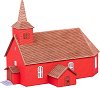 Дървена църква "Algaras" - Сглобяем модел - макет