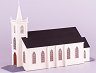 Дървена църква - Света Тереза Авилска - Сглобяем модел - 
