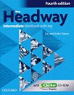 New Headway - Intermediate (B1): Учебна тетрадка по английски език + iChecker CD-ROM Fourth Edition - 