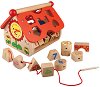 Дидактическа къща - Дървена образователна играчка - 