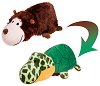 Маймуна - Костенурка - Преобразяваща се плюшена играчка от серията "Flip a Zoo" - 