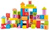 Детски дървен конструктор с цифри и букви Woodyland - От 60 елемента - играчка