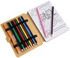 Оцветявай с моливи - Бухалът и котето - Творчески комплект за рисуване - 