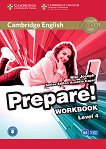 Prepare! - ниво 4 (B1): Учебна тетрадка по английски език + онлайн аудиоматериали First Edition - учебна тетрадка