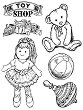 Гумени печати Stamperia - Магазин за играчки - 