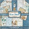 Хартии за скрапбукинг Stamperia - Сини звезди - 10 листа, 30.5 x 30.5 cm - 