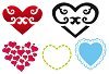 Шаблон - Сърца - Размери 20 x 15 cm