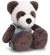 Плюшена играчка панда с гащеризон - Keel Toys - 