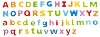 Буквите от английската азбука - Детска дървена играчка - 