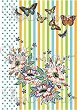 Декупажна хартия - Пеперуди и цветя 294 - От серията Digital Collection Mulberry - 