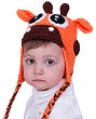 Ръчно плетена детска шапка - Жирафче - 