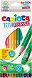 Цветни моливи Carioca Tita - 12 цвята с гумички - 