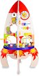 Дидактическа ракета - Детска дървена образователна играчка - 