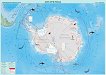 Природногеографска стенна карта на Антарктида - M 1:7 000 000 - 
