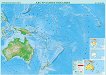 Природногеографска стенна карта на Австралия и Океания - 