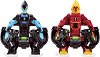 Фигурки омни бойци - Heatblast и XLR8 - Комплект за игра от серията "Omni-lunch Battle Figures" -