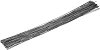 Метални пръчици тел KPC - Черни - 10 броя с ∅ 0.15 cm - 