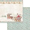 Хартия за скрапбукинг Stamperia - Дядо Коледа - 30.5 x 30.5 cm - 