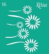 Самозалепващ шаблон Rosa - Цветя
