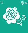 Самозалепващ шаблон Rosa - Роза
