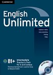 English Unlimited - Intermediate (B1 - B2): Книга за учителя към комплектите Combo A и Combo B + DVD-ROM - учебна тетрадка