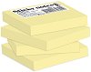 Жълти самозалепващи листчета OfficeZone - 100 листчета с размер 7.5 x 7.5 cm - 