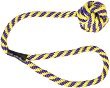 Плетено въже с топка - Плаваща играчка за кучета - 