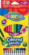 Цветни моливи Colorino Kids - 12 цвята с гумички - 