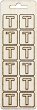 Буква Т от шперплат Слънчоглед - 12 броя с размер 2 cm - 